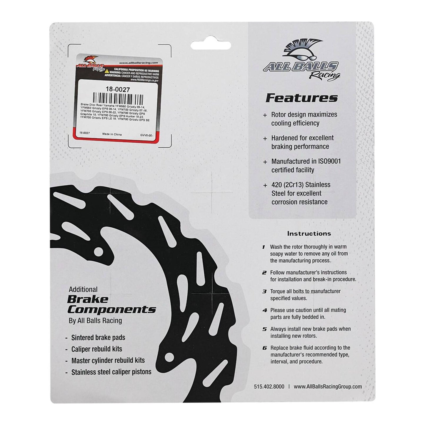 Brake Disc 18-0027