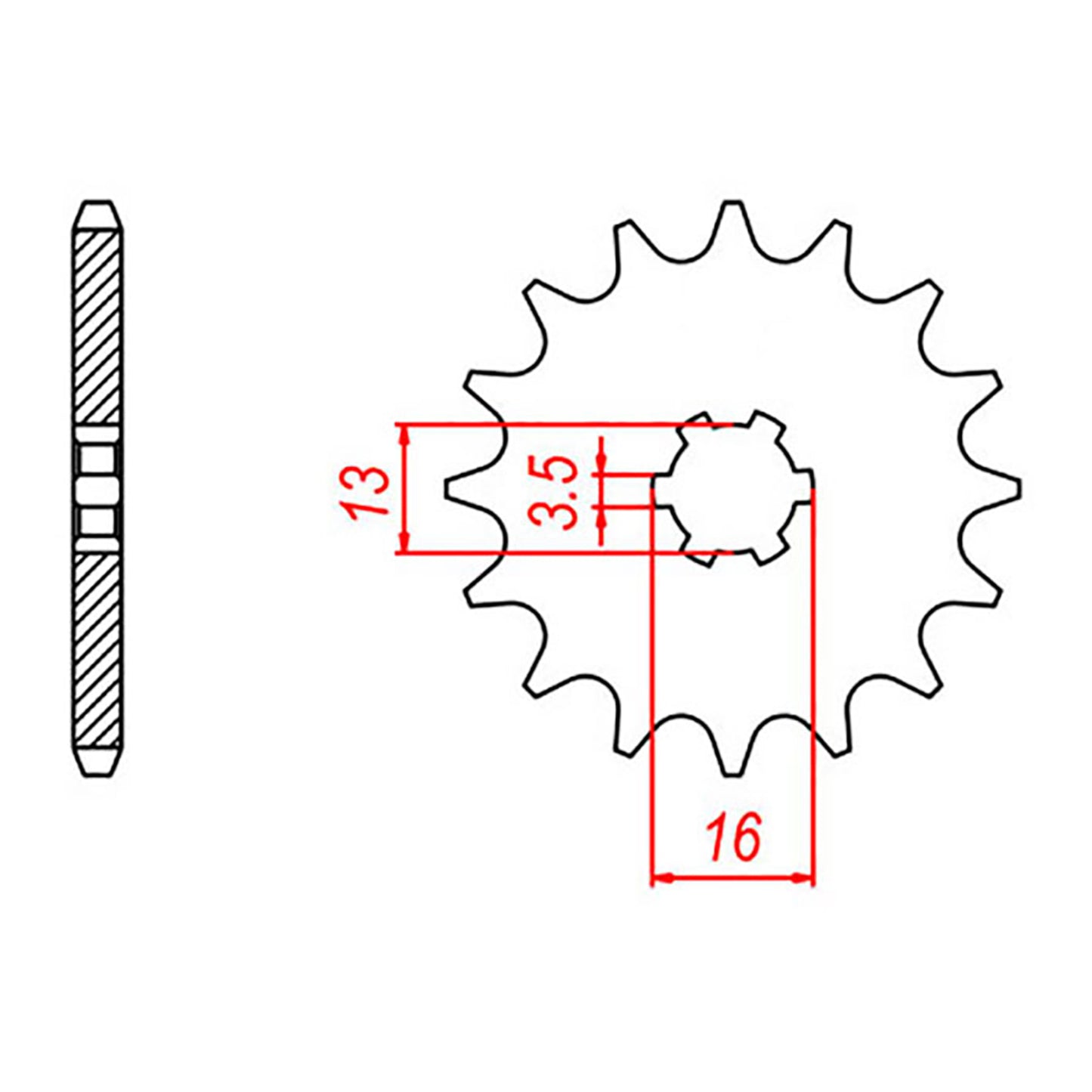 MTX 562 Steel Front Sprocket #420