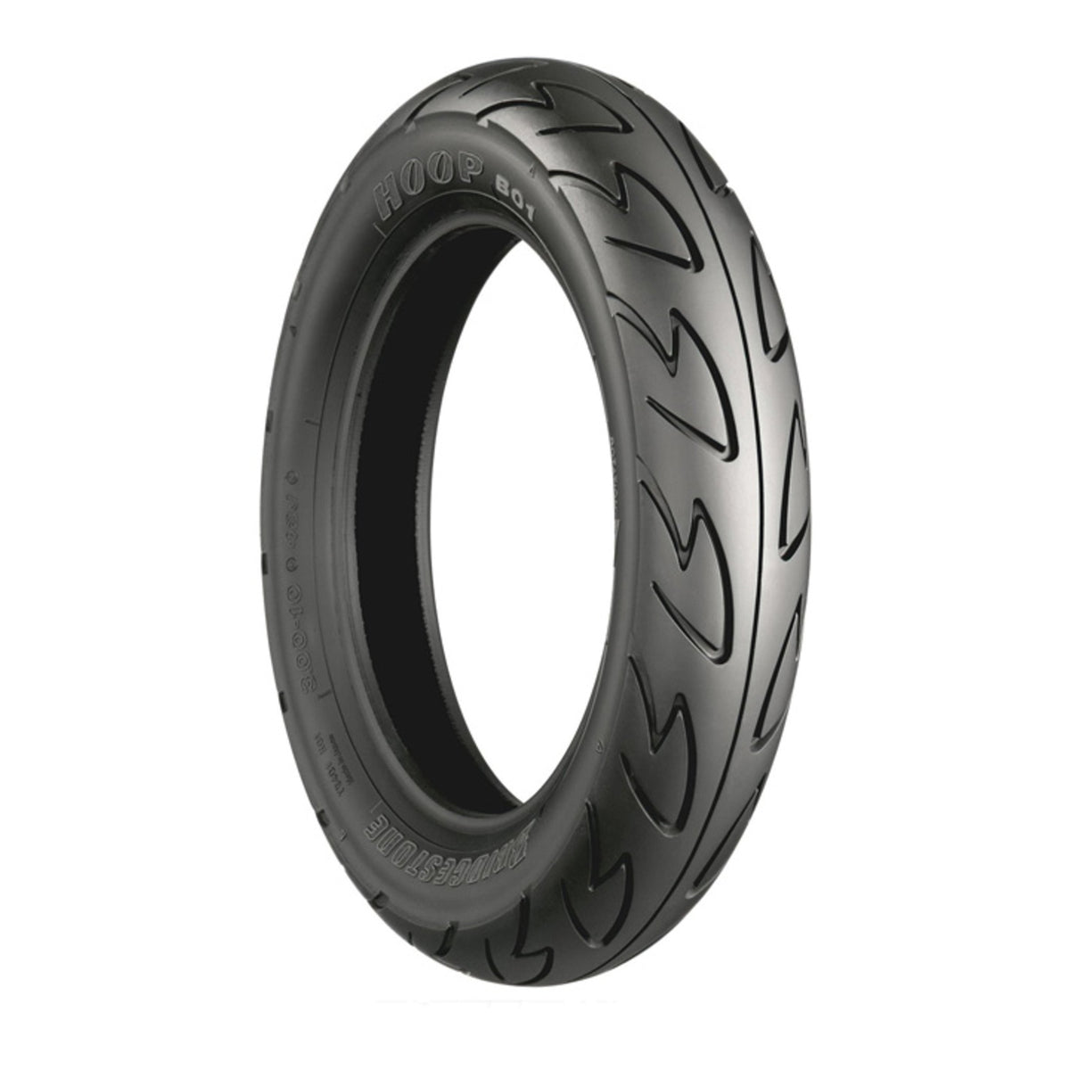 Bridgestone B01 Hoop 100/80-10 Front / Rear Scooter Tubeless Tyre