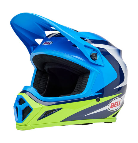 Bell MX-9 MIPS Jackal Blue/Hiviz Yellow