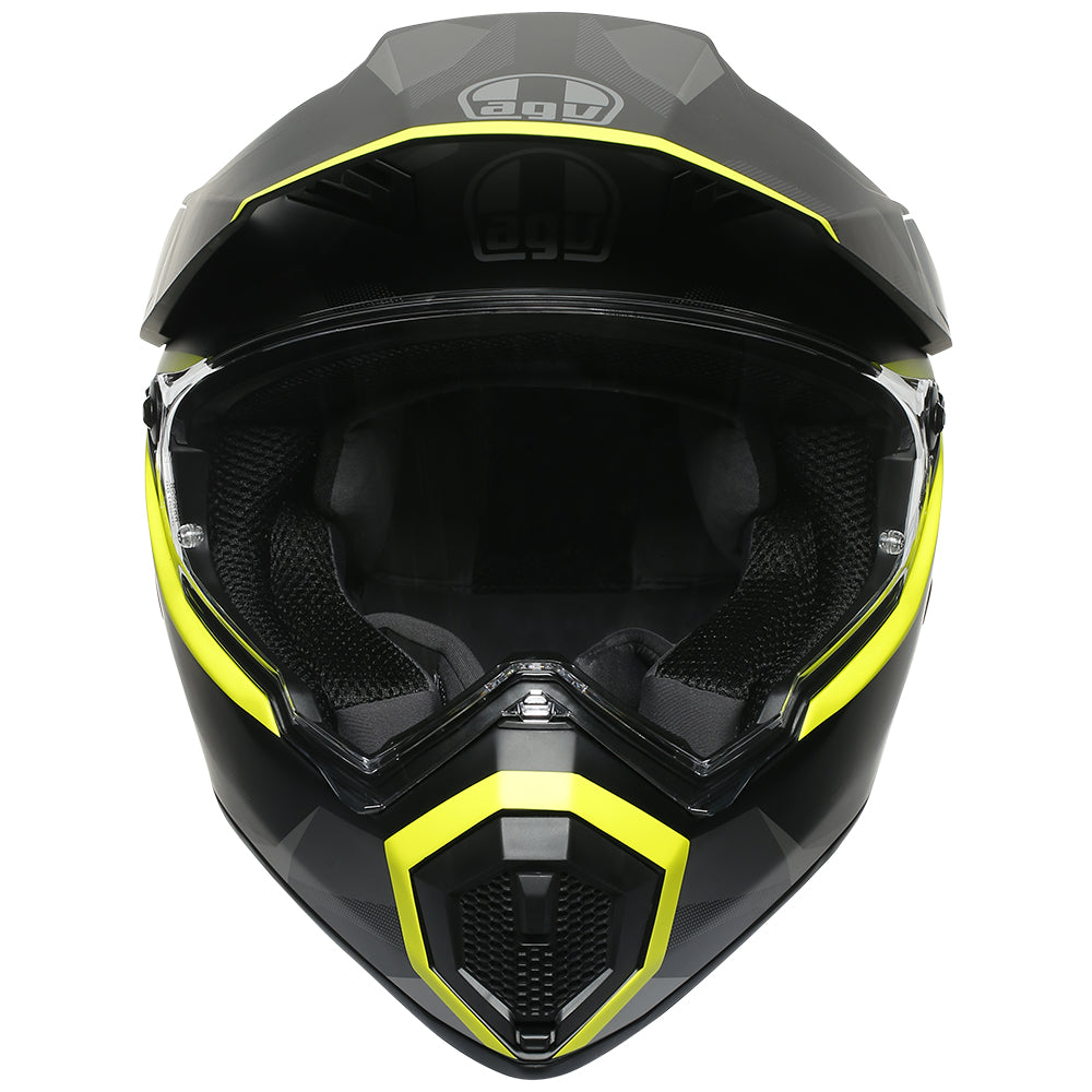 AGV AX9 [SIBERIA MATT BLACK/YELLOW FLURO]