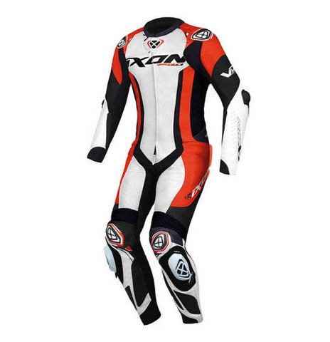 Ixon VORTEX 3 1pc Suit - Wht/Blk/Red