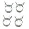 All Balls Racing Fuel Hose Clamp Kit - 8mm Band (4 Pack)