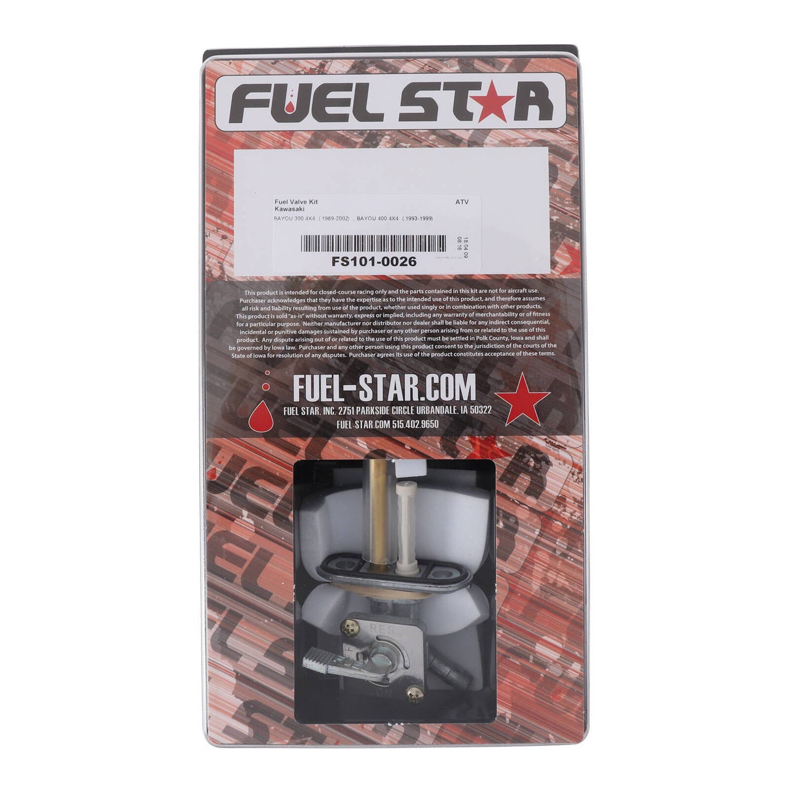 All Balls Racing Fuel Tap Kit (FS101-0026)