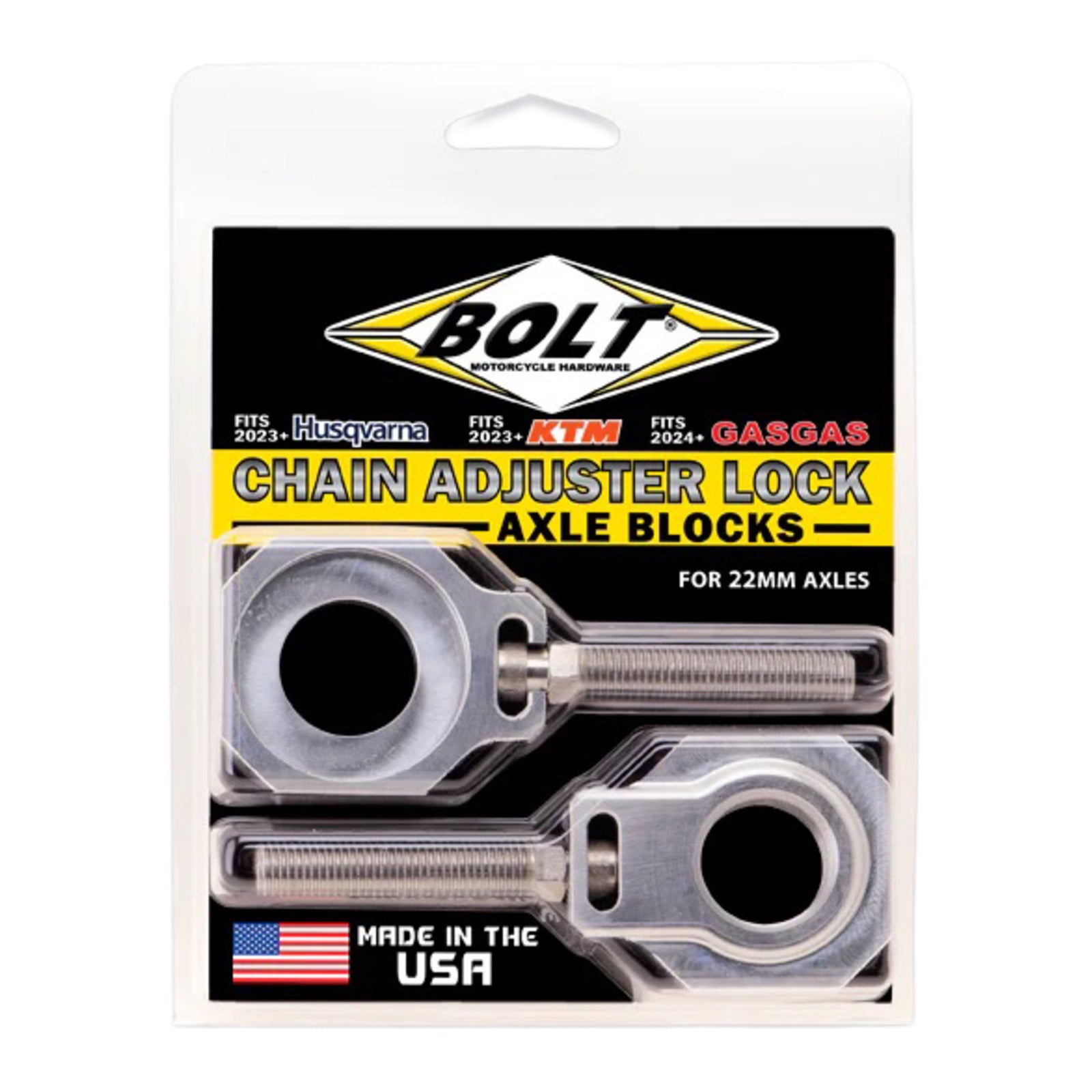 Bolt Raw Chain Adjuster Blocks KTM (2 pack)