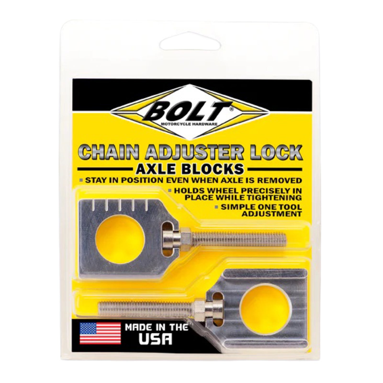 Bolt Raw Chain Adjuster Blocks Yamaha YZ (2 pack) 20mm
