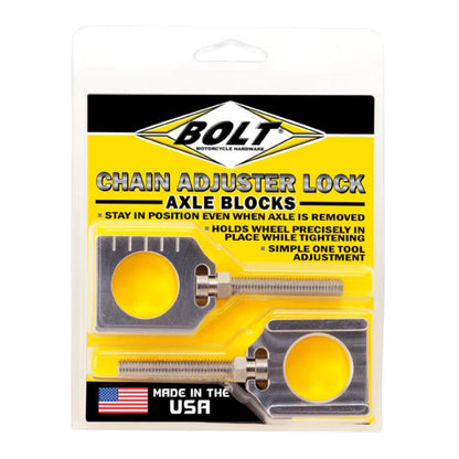 Bolt Raw Chain Adjuster Blocks Yamaha YZF4 (2 pack) 22mm