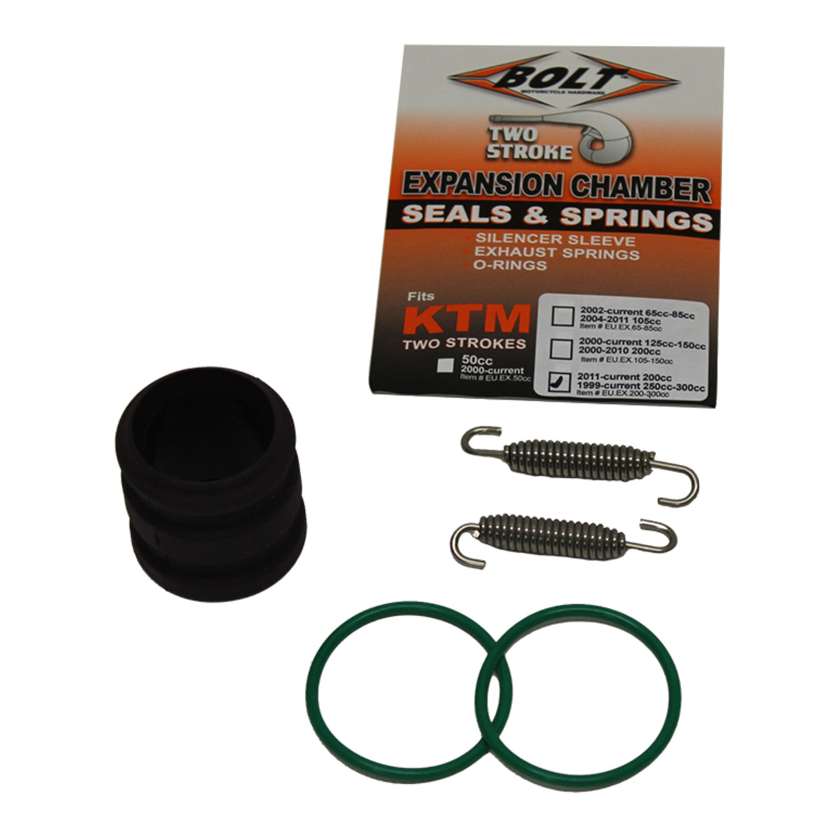 BOLT EXHAUST O-RING PACK KTM 200-300 00-