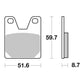 Brembo Prime Sinter Rear Brake Pads 07YA38SP