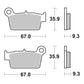 Brembo Upgrade Sinter Rear Brake Pads 07YA41SX