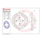 Brembo Prime Serie Oro Rear Brake Disc 68B407E8