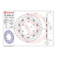 Brembo Prime Serie Oro Front Brake Disc 78B40887