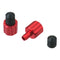 DRC AIRVALVE CAP W/VALVE WRENCH 2PCS RED