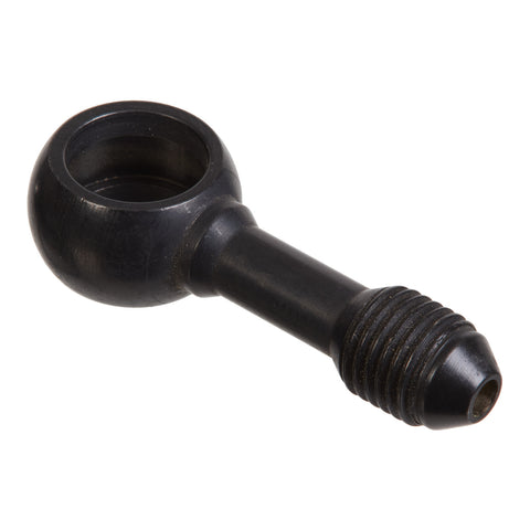 Whites Brake - 11mm (7/16) Banjo - Straight - Steel Black