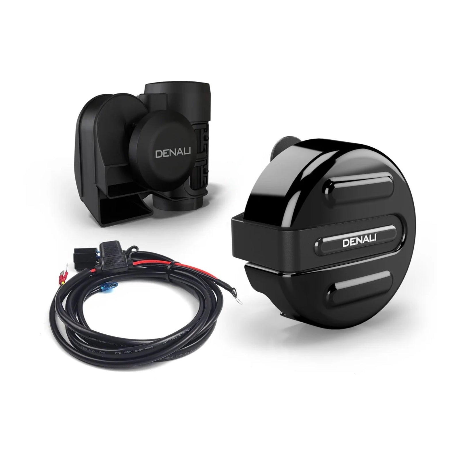 Denali SoundBomb V-Twin Air Horn with Cover / Harness