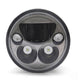 Denali M5 E-Mark LED Headlight Module, 5.75 Round, Black Chrome