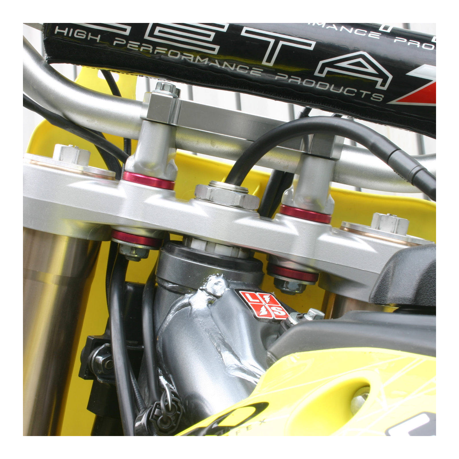 Zeta Rubber Killer - Red 4pcs Kawasaki KX, KX250F '04-, KX450F '11-