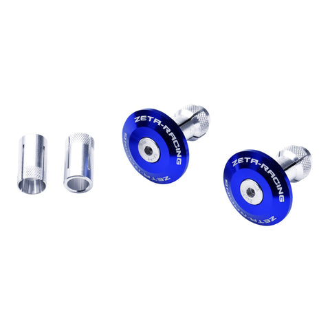 Zeta Bar End Plug 35mm 2pcs - Blue