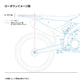 Zeta Rear Suspension Lowering Kit KYB/WP 46F 40mm - Hard Blue
