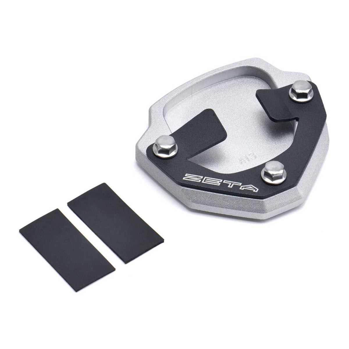 Zeta Side Stand Extender Black/Silver Yamaha Tenere 700 '20-