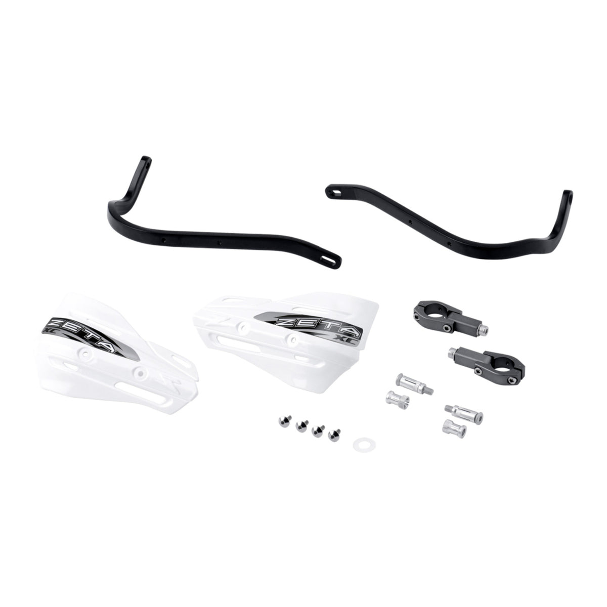 Zeta Armor Handguard XC Kit for 28.6mm Bar - Black / White