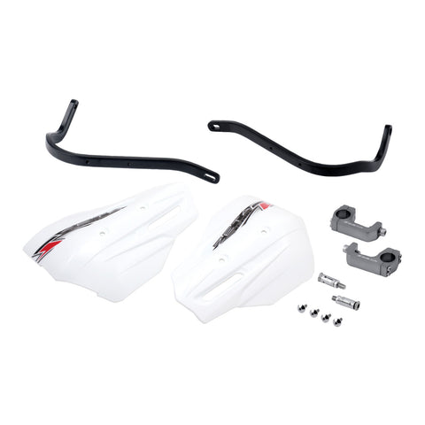 Zeta Armor Handguard XC Pro Kit for 28.6mm U-Clamp Bar - Black / White