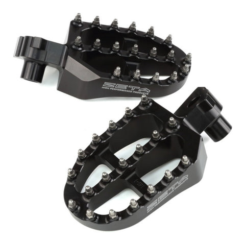 Zeta Aluminium Footpegs YZF 250-450 / YZ125-250 - Black
