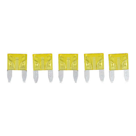 Fuse 20A Mini Blade - Yellow (Packet of 5)