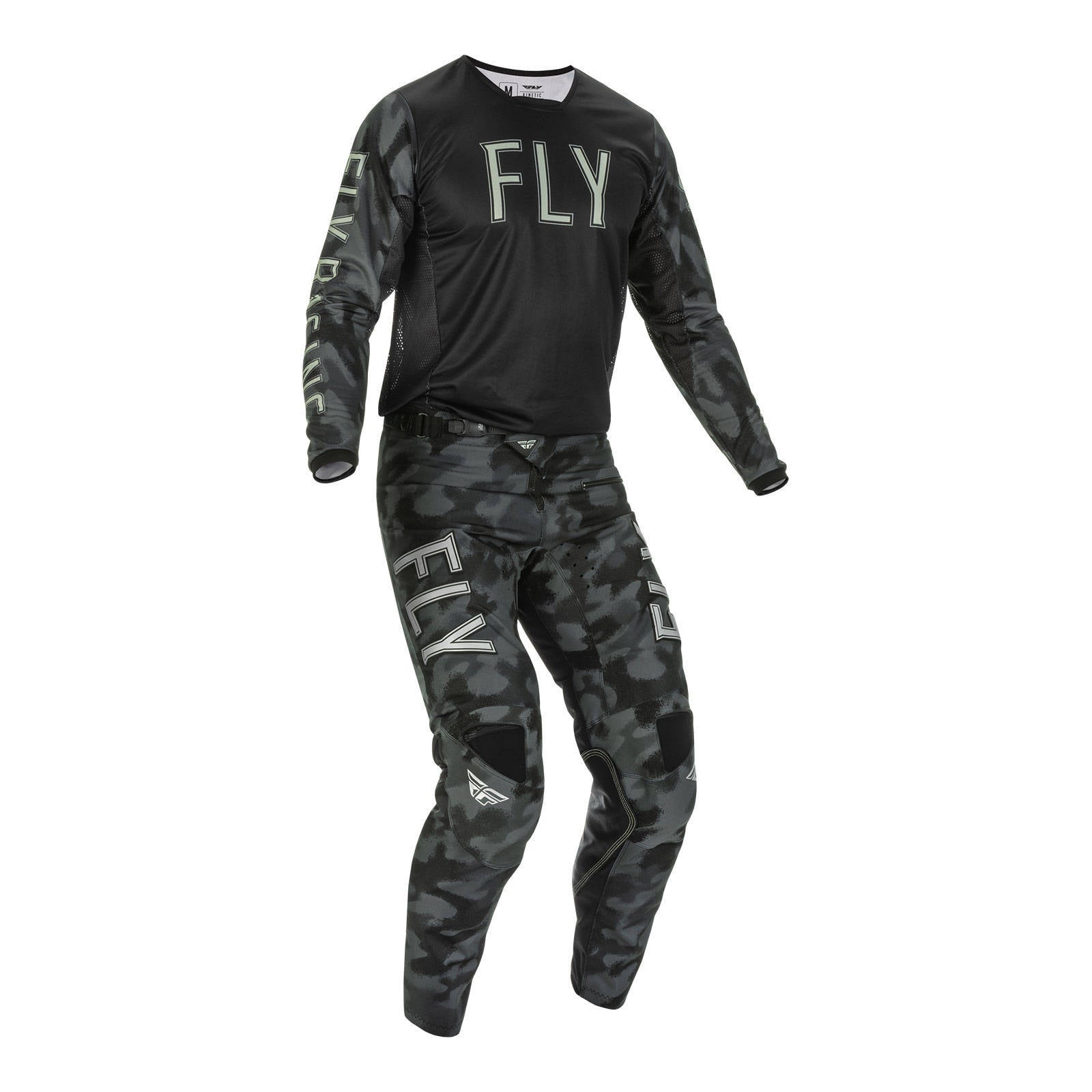 Fly Racing Kinetic Special Edition Tactic Pant - Black / Grey Camo