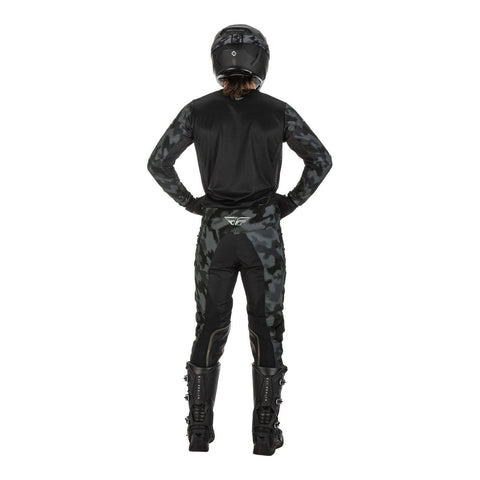 Fly Racing Kinetic Special Edition Tactic Pant - Black / Grey Camo