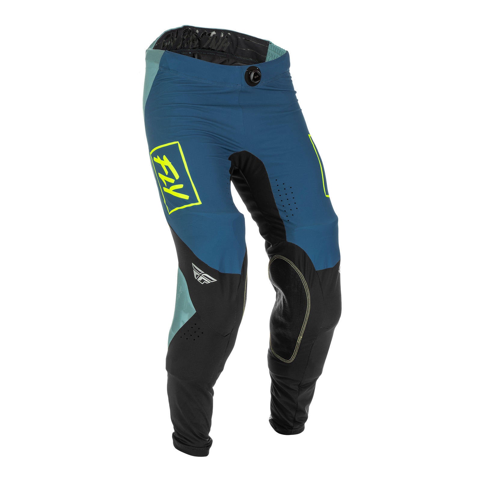 Fly Racing Lite Hydrogen Pant - Grey / Teal / Hi-Vis