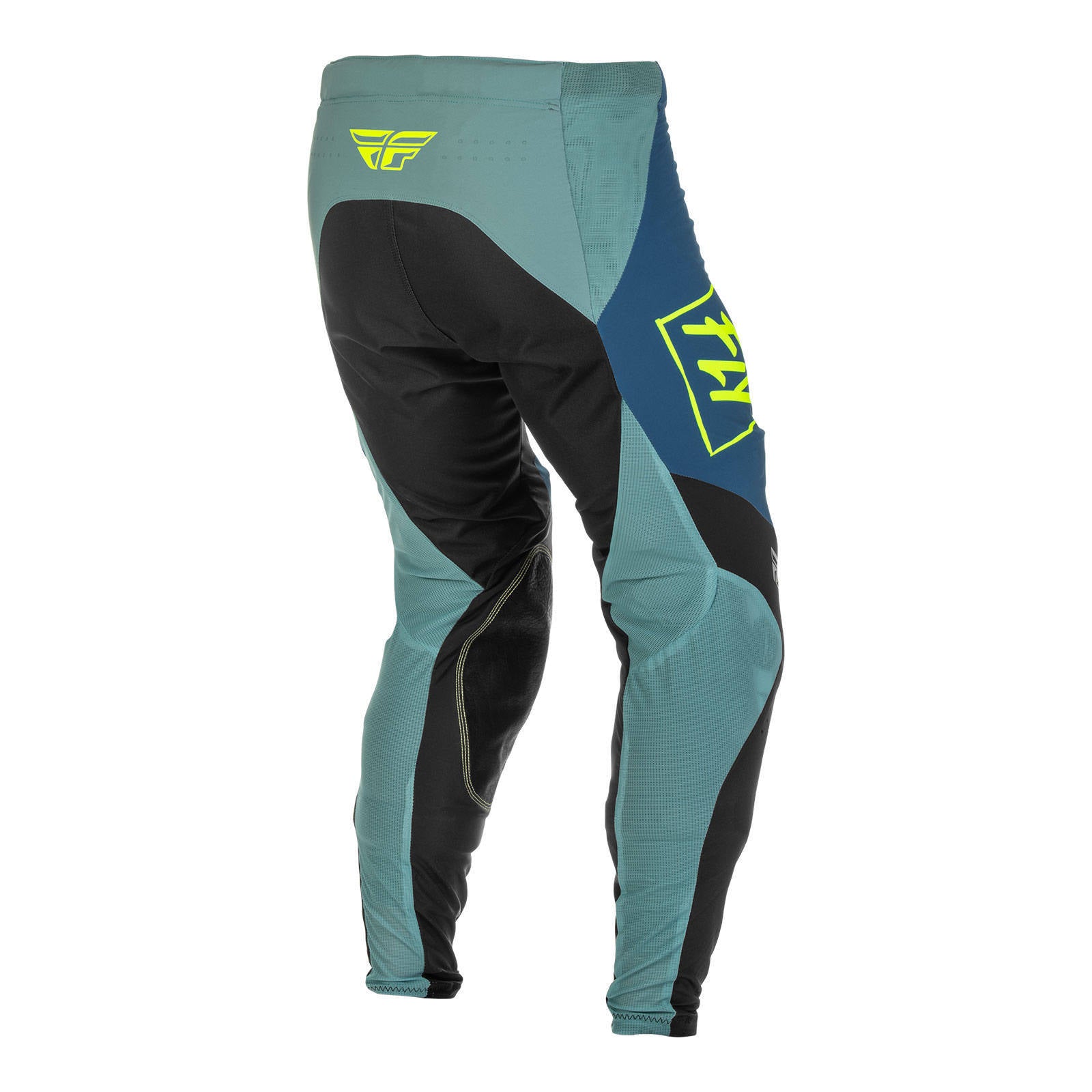 Fly Racing Lite Hydrogen Pant - Grey / Teal / Hi-Vis