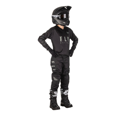 Fly Racing F-16 Youth Pant - Black / Grey