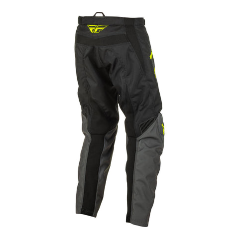 Fly Racing F-16 Youth Pant - Grey / Black / Hivis
