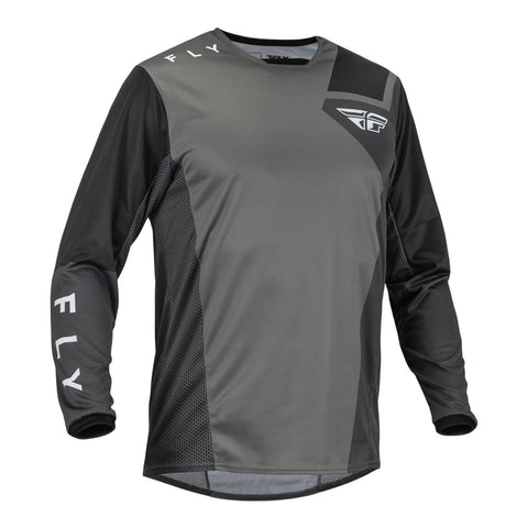 Fly Racing Kinetic Jet Jersey - Grey / Dark Grey / Black
