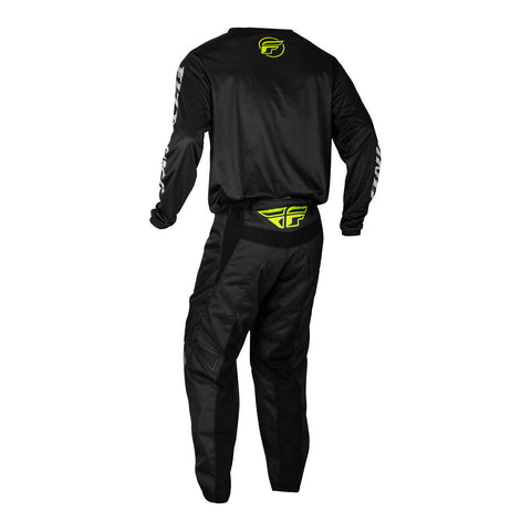 FLY Racing Youth F-16 Pants - Black / Neon Green / Light Grey