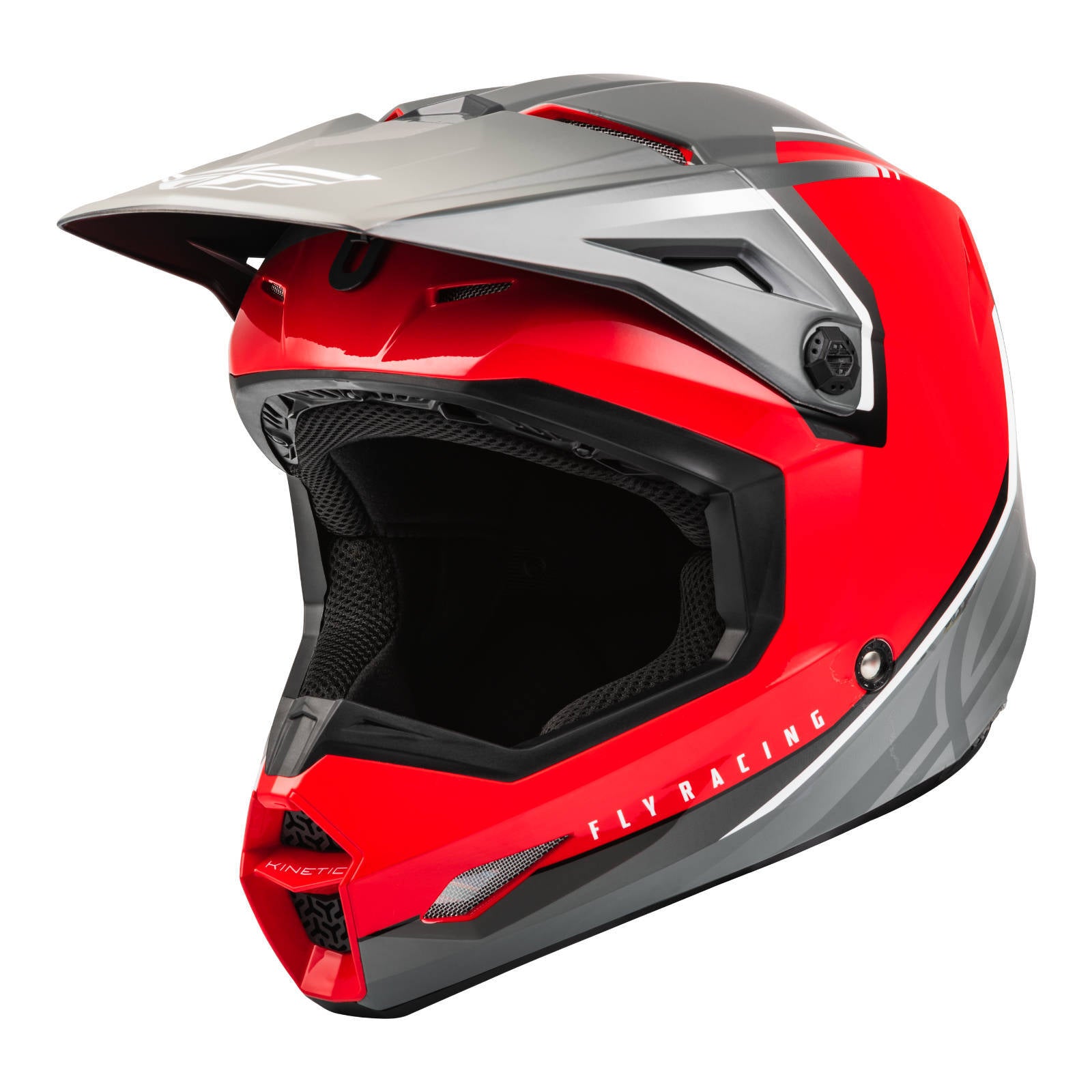 Fly Racing Kinetic Vision Helmet - Red / Grey