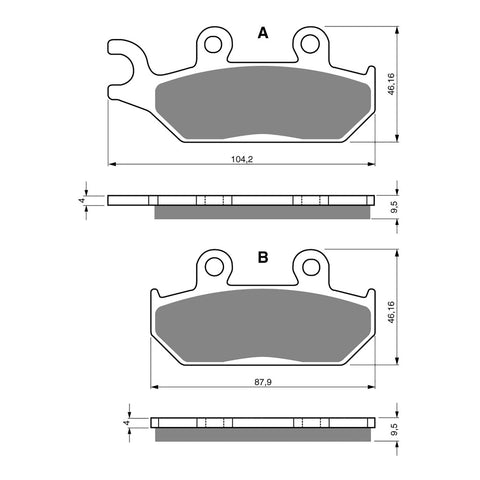 GOLDfren Brake Pads - S3 Sintered Sports