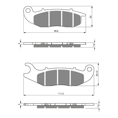 GOLDfren Brake Pads - S3 Sintered Sports