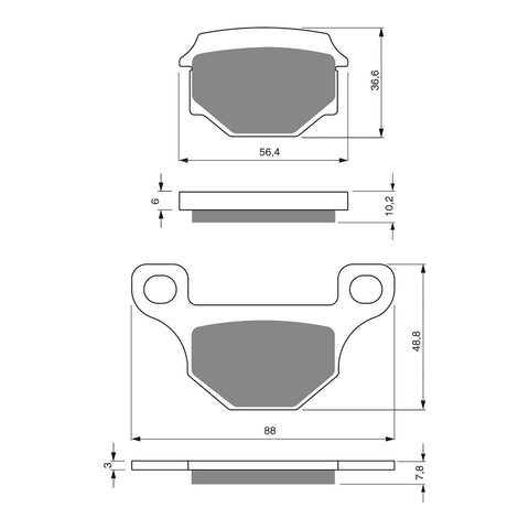 GOLDfren Brake Pads - S3 Sintered Sports