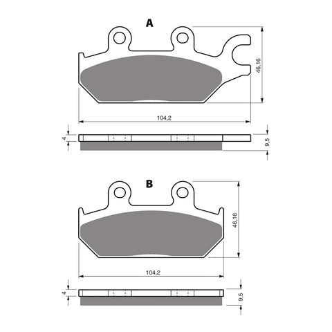 GOLDfren Brake Pads - K5 Off-Road Racing