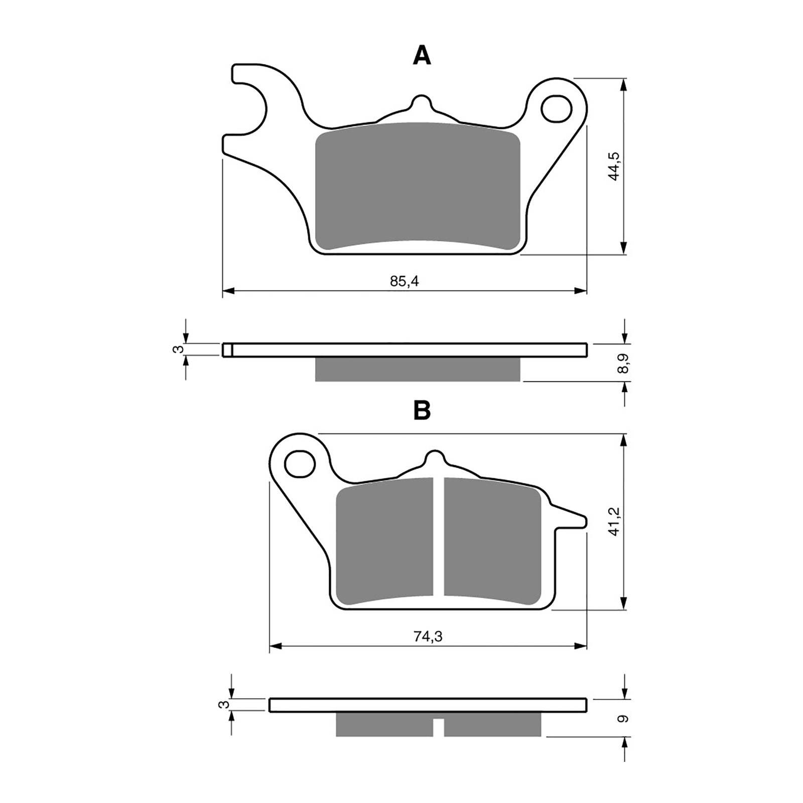 GOLDfren Brake Pads - S3 Sintered Sports