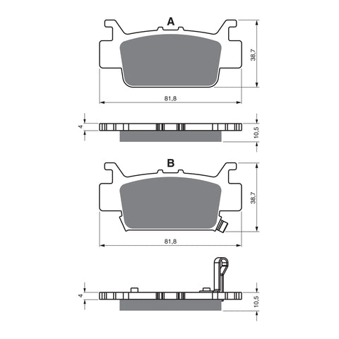 GOLDfren Brake Pads - K5 Off-Road Racing