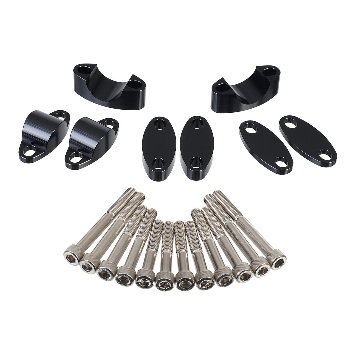 Whites Handlebar Mount 1-1/8 Riser Adaptor Black