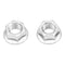 Whites Nut Flange - 10 x 1.25mm (50 Pack)