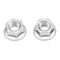 Whites Nut Flange - 5 x 0.8mm (50 Pack)