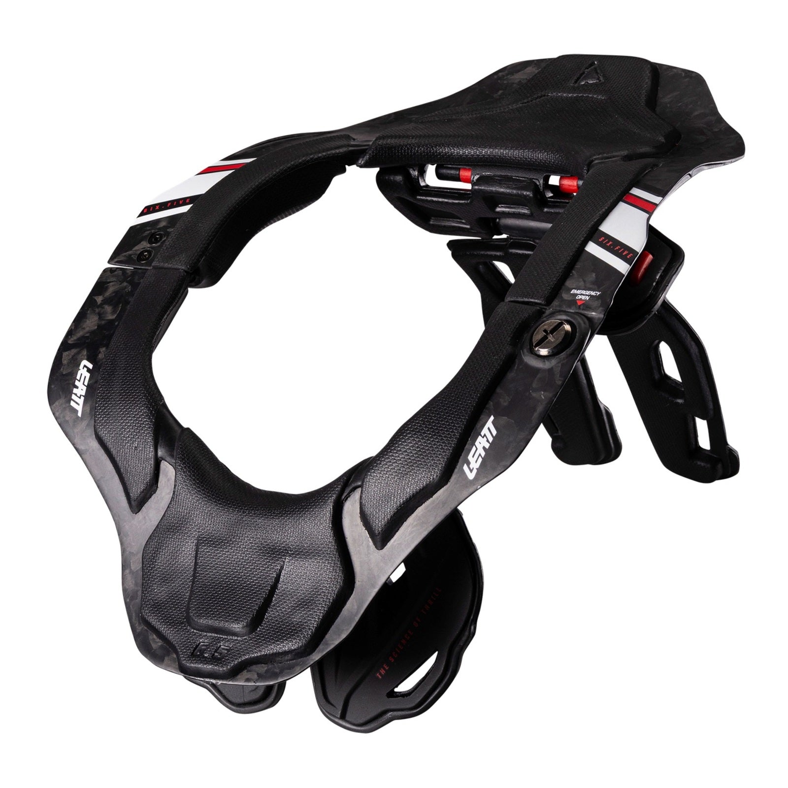 Leatt 6.5 Neck Brace Carbon - Black / White