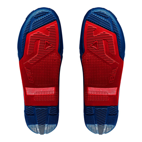 Leatt 4.5/5.5 Boot Outer Sole - Blue / Red [Pair]