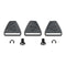 Leatt Dual Axis Buckle & Bolt Pack for Knee Guard