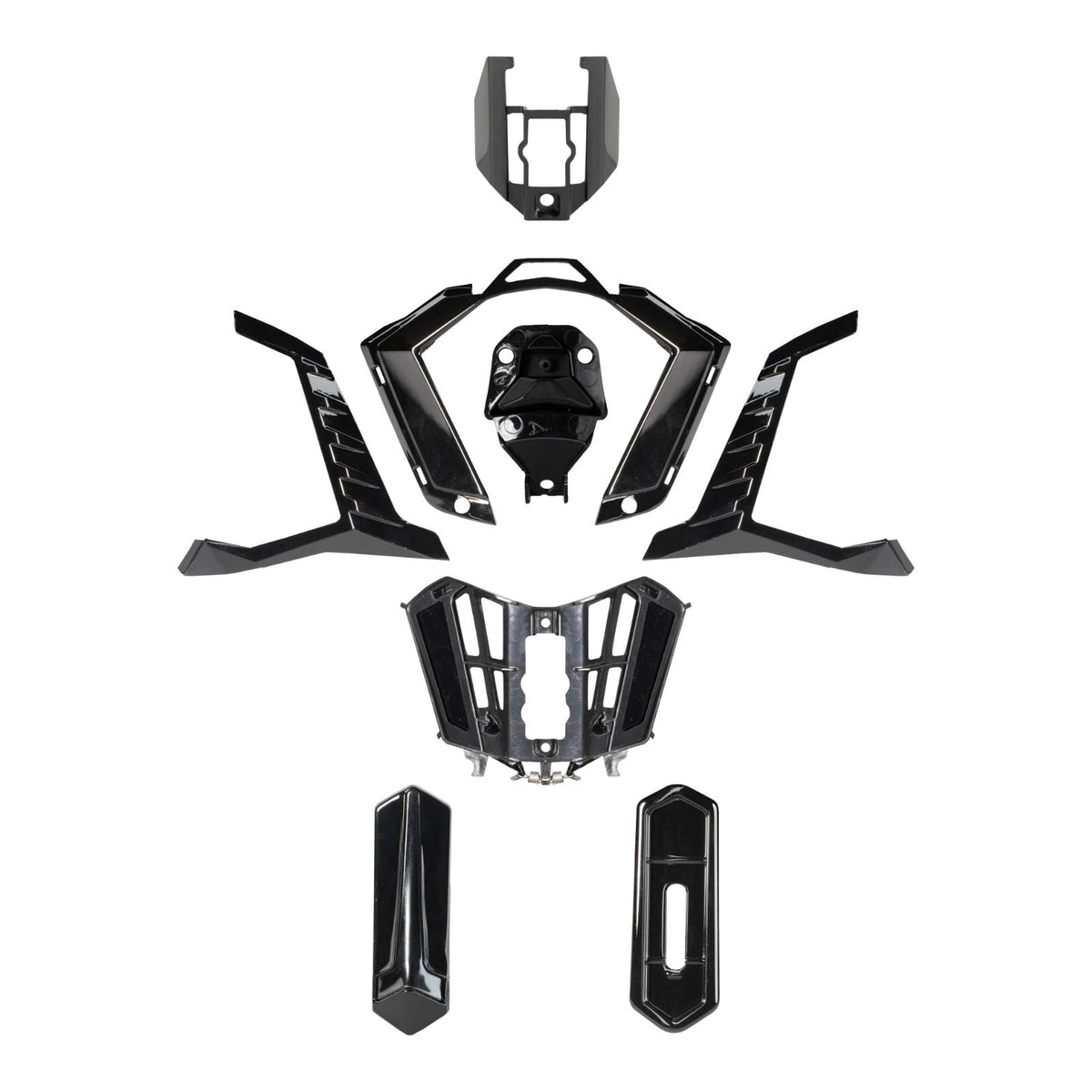 LS2 MX701 Explorer Air Vent Chin - Gloss Black